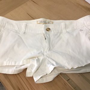 Abercrombie white shorts